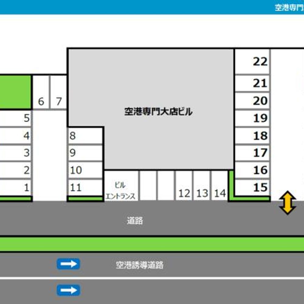【南駐車場】空港専門大店ビル駐車場:1