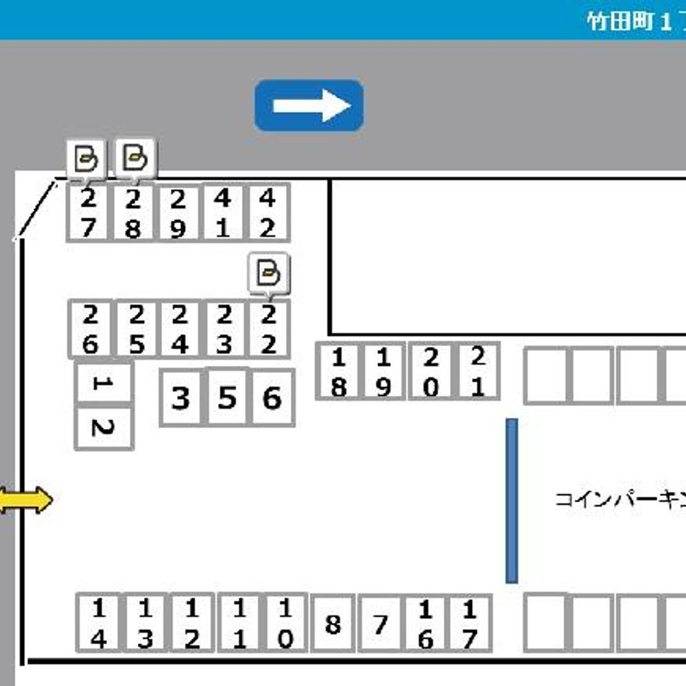 竹田町1丁目駐車場:1