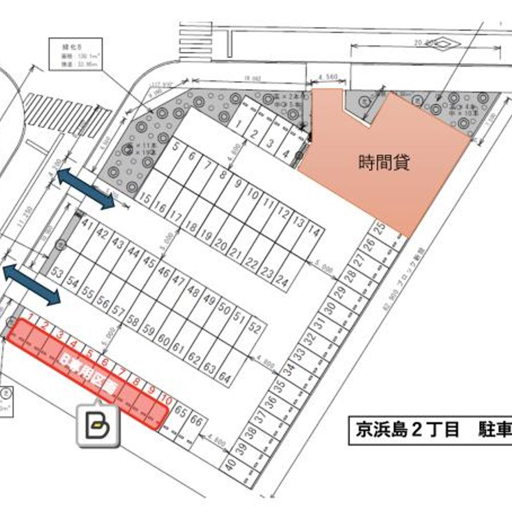 京浜島2丁目　駐車場:0