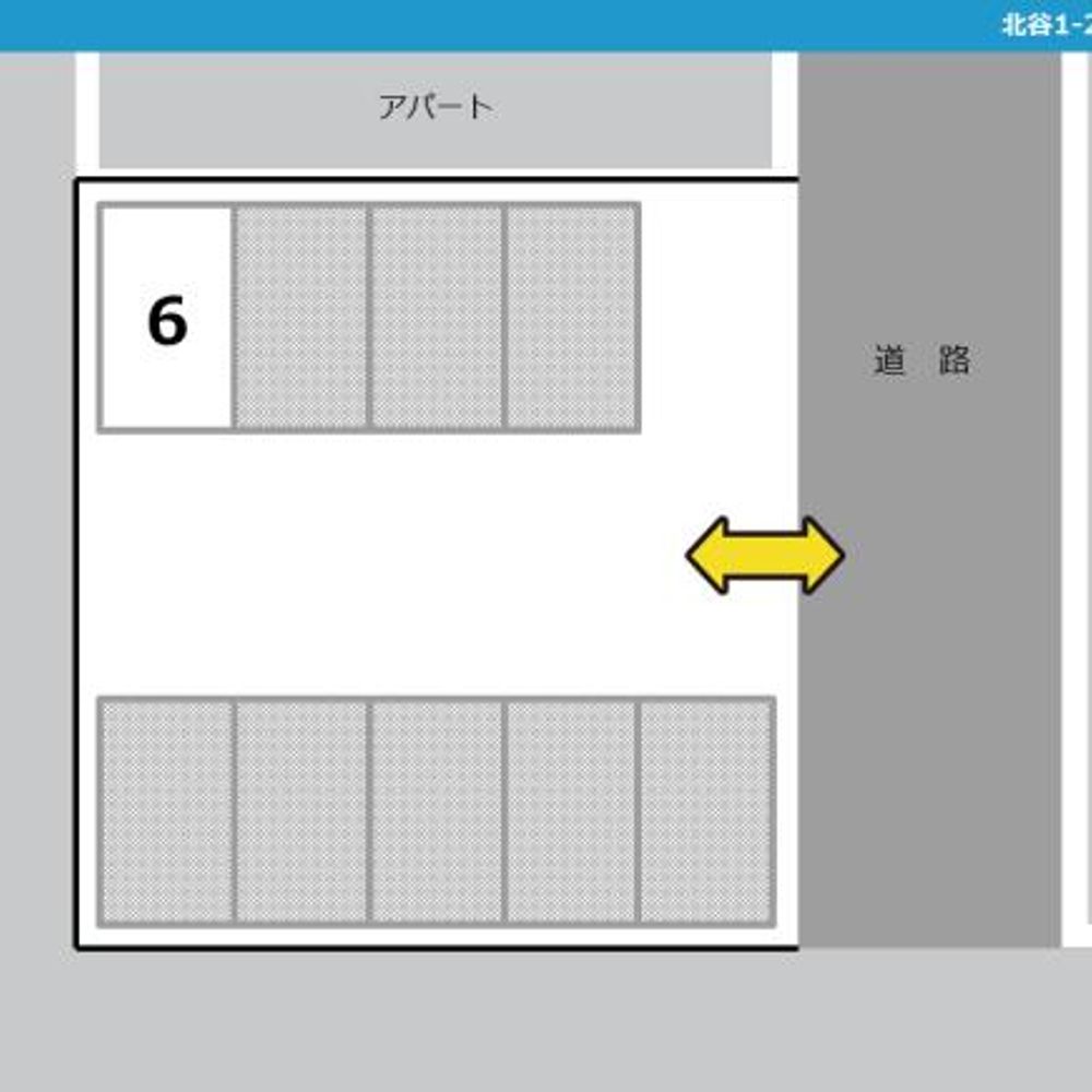 【6番車室】北谷1-2-6坂本駐車場:1