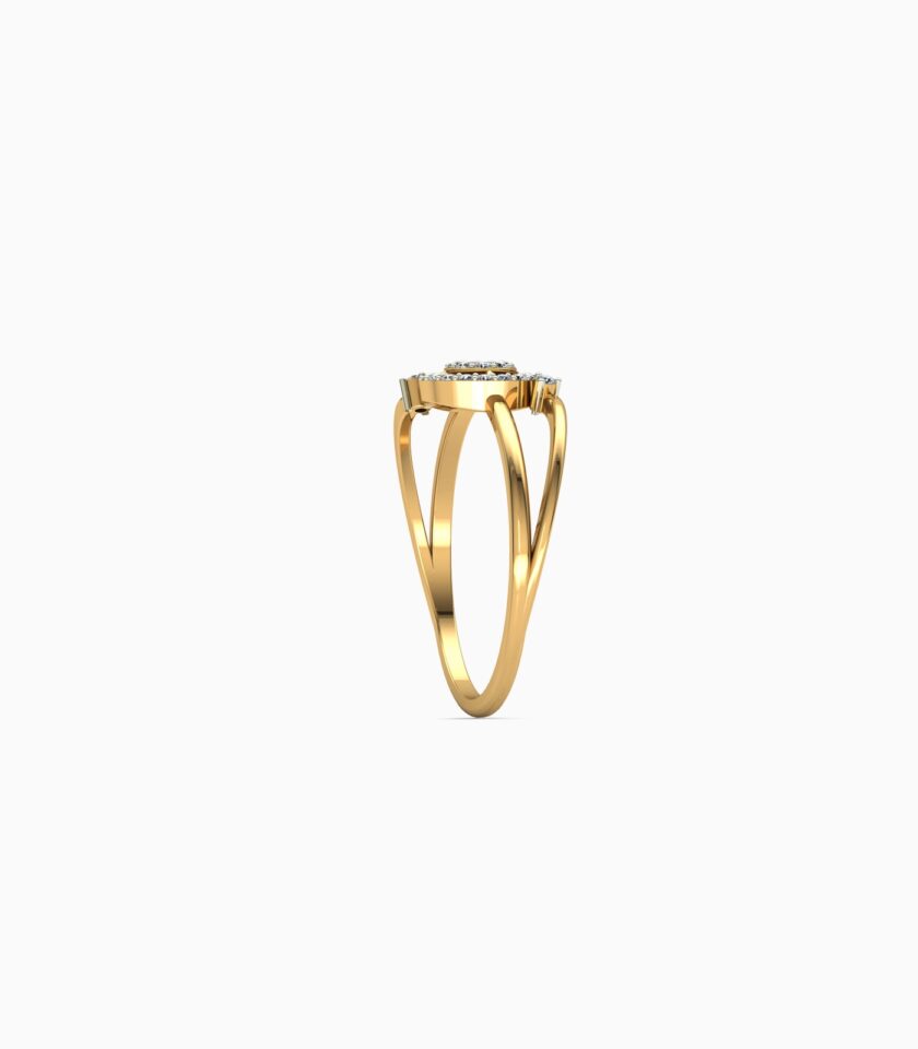 Diamond & 18k Gold Two-Tone Halley Deux Ring main image 1