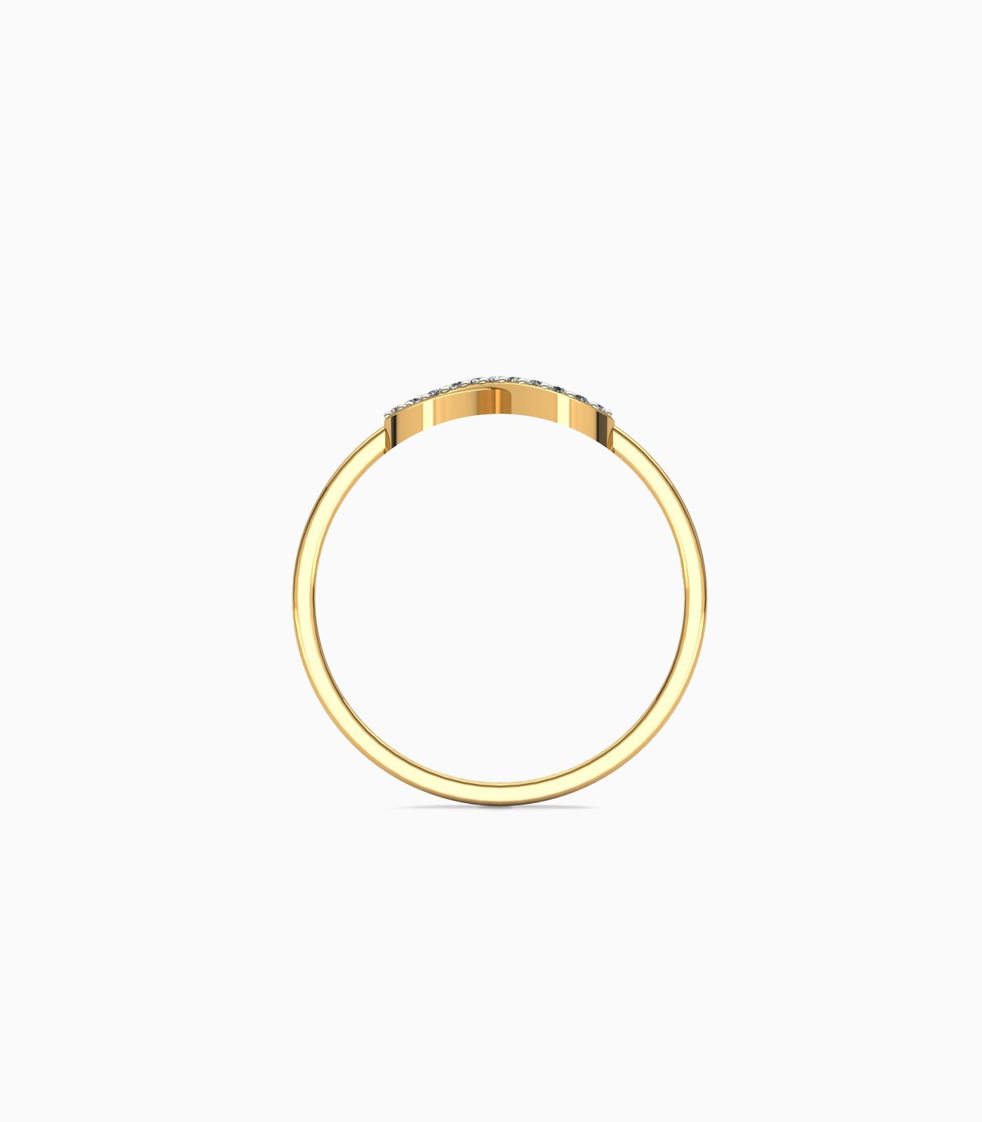Infinity Diamond 18k Gold Ring - Image 4