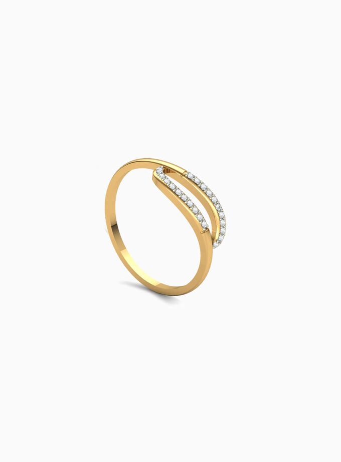 Diamond Forever Dual Curve Ring Band | Varudai