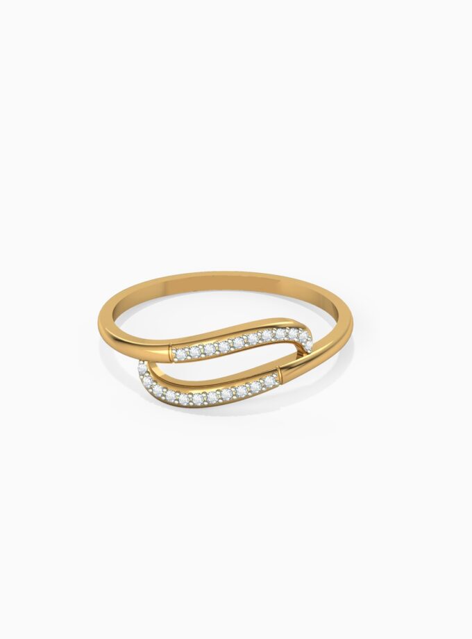 Diamond Forever Dual Curve Ring Band | Varudai