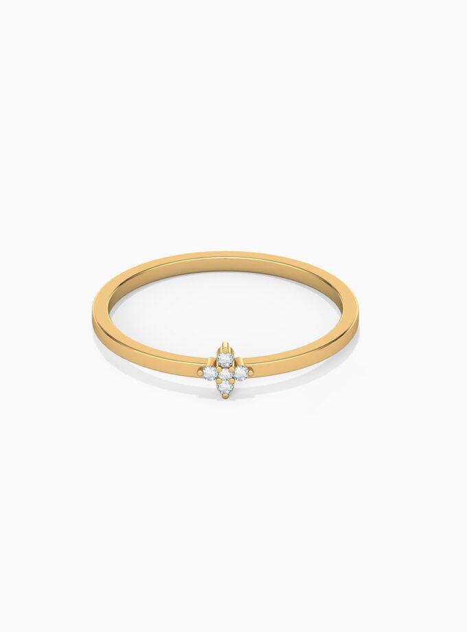 Dainty Flora Diamond Ring | Varudai