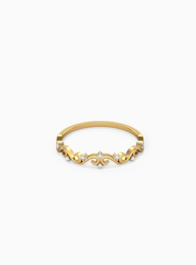 18k Gold Diamond Vine Ring | Varudai