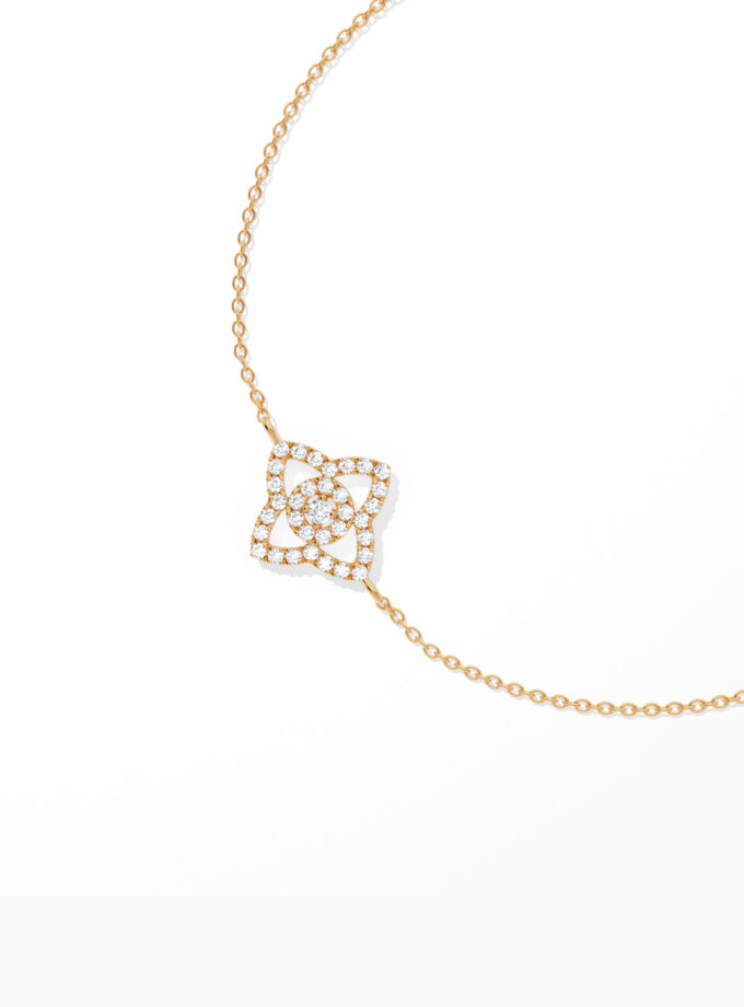 Lucky Clover Diamond Gold Bracelet | Varudai