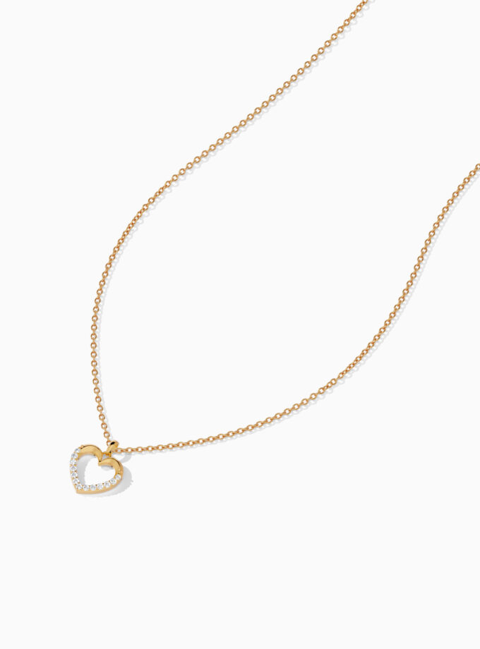 Classic Diamond Heart Pendant | Varudai