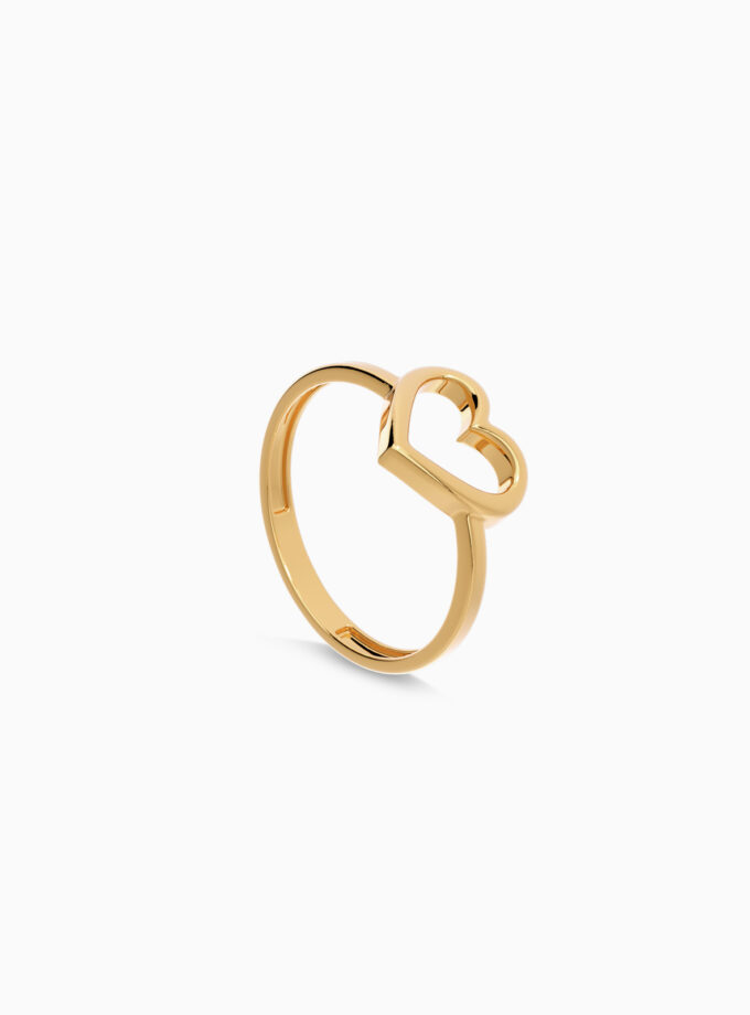 18k Gold Open Heart Ring | Varudai
