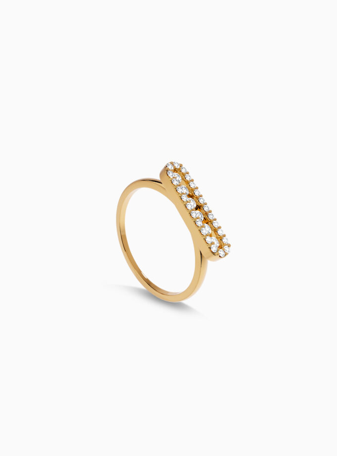 Minimalist Diamond Bar Ring