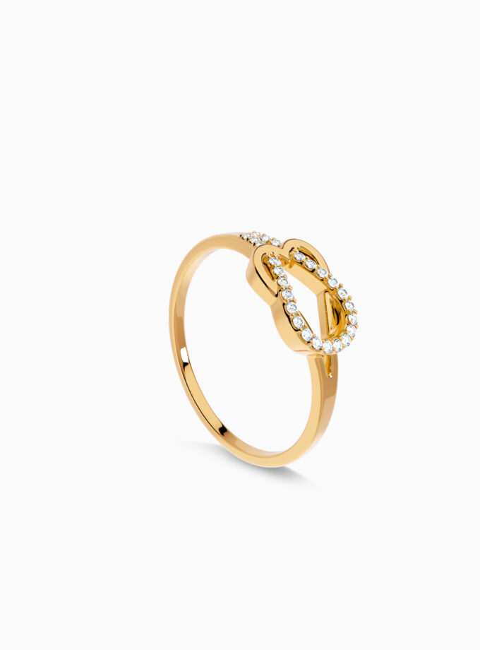 Diamond Forever Gold Heart Ring | Varudai