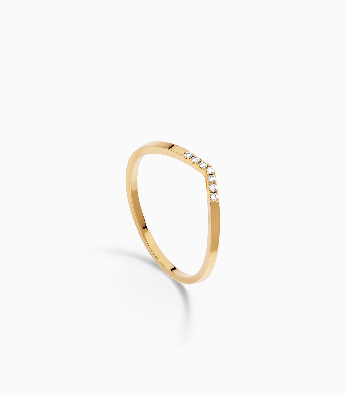 Classic Wishbone Diamond Ring - Image 2