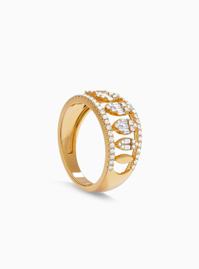 Regal Heavy Diamond Encrusted Ring Band