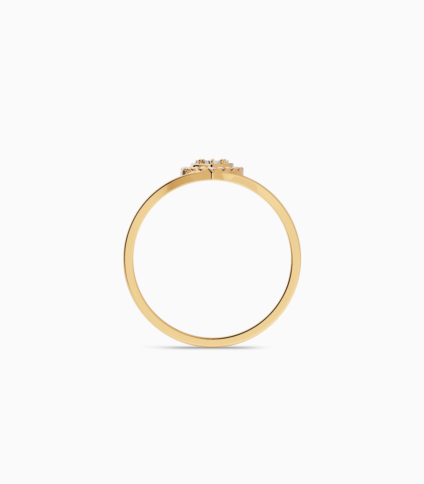 Eternal Love Diamond Heart Ring 18k Gold | Varudai