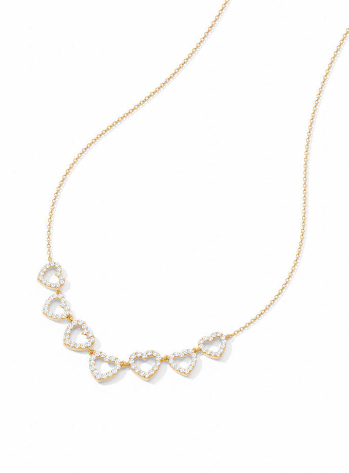 Multiple Hearts Diamond Necklace | Varudai