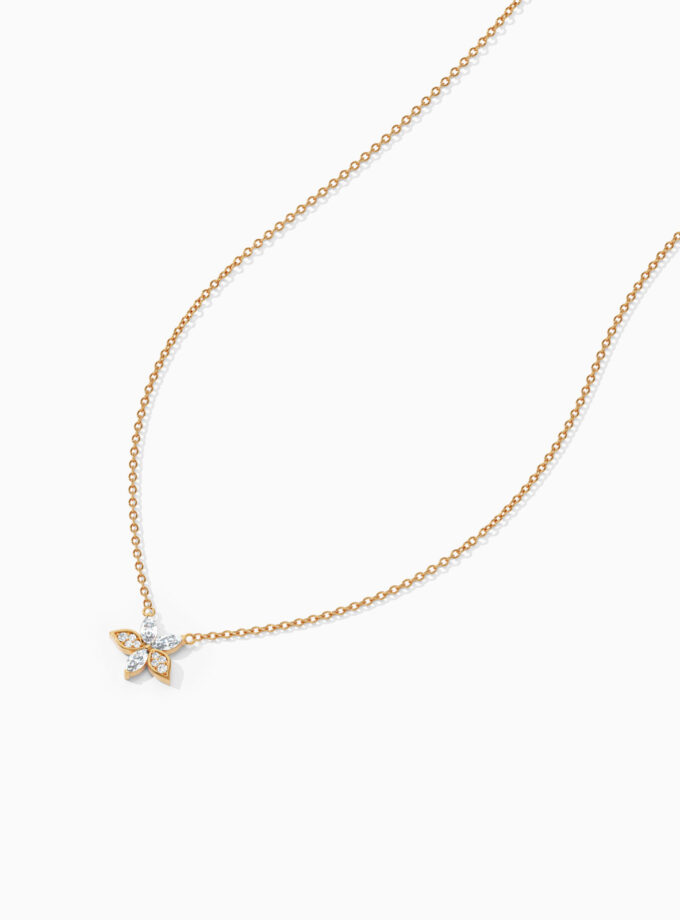 Diamond Petals Flower Pendant | Varudai