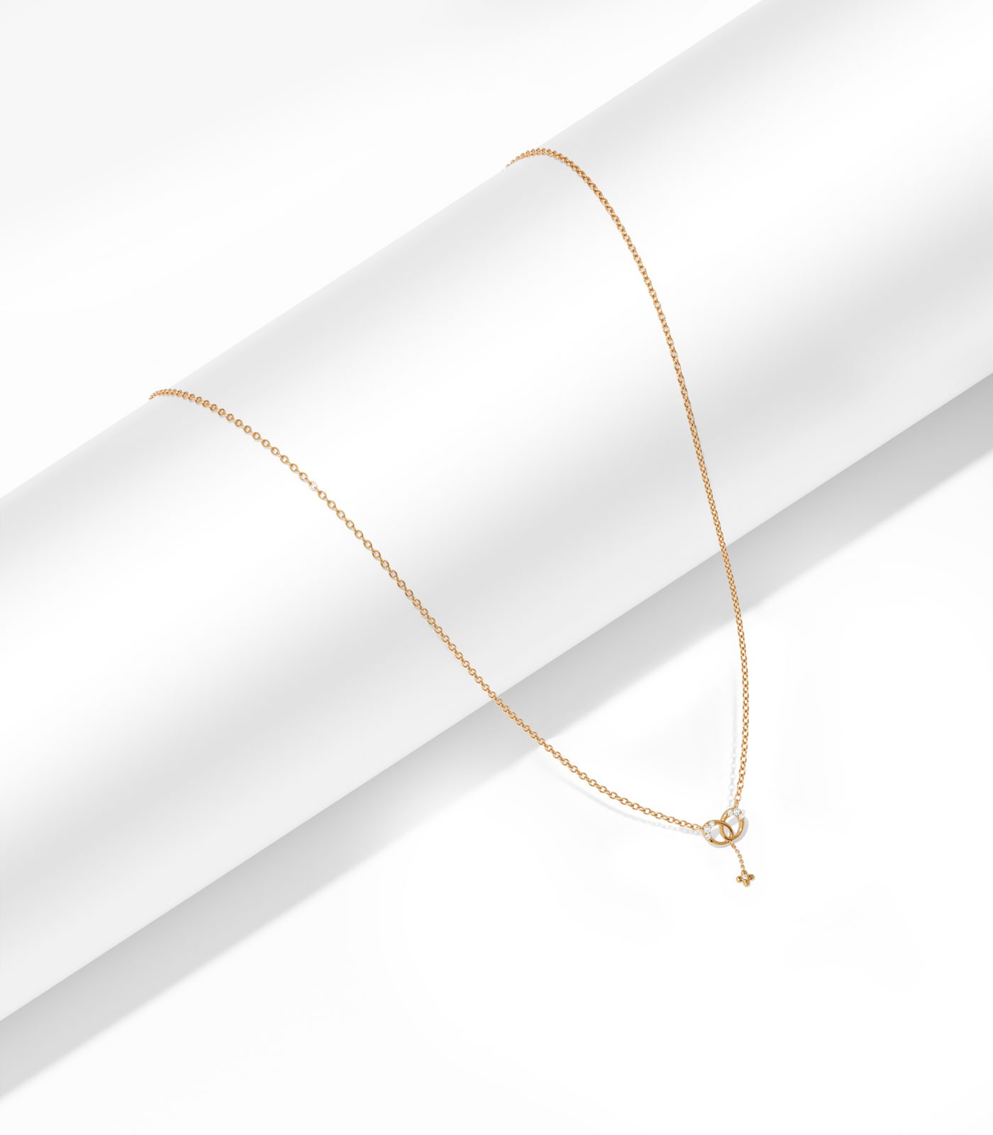 Eternal Bond Floral Diamond Drop Pendant | Varudai