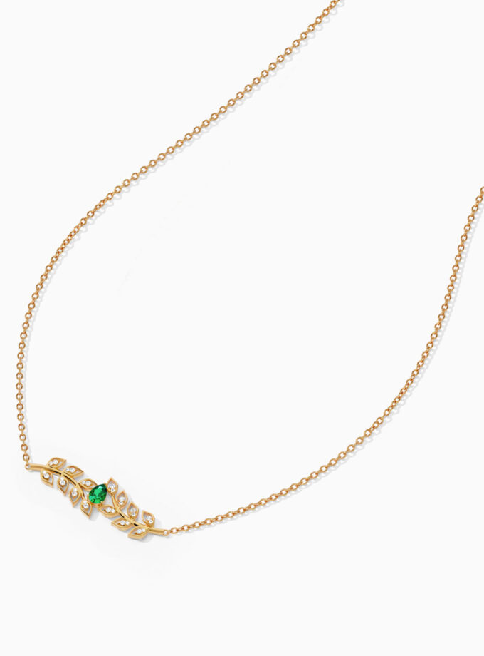 Diamond Leaf Vine Pendant | Varudai