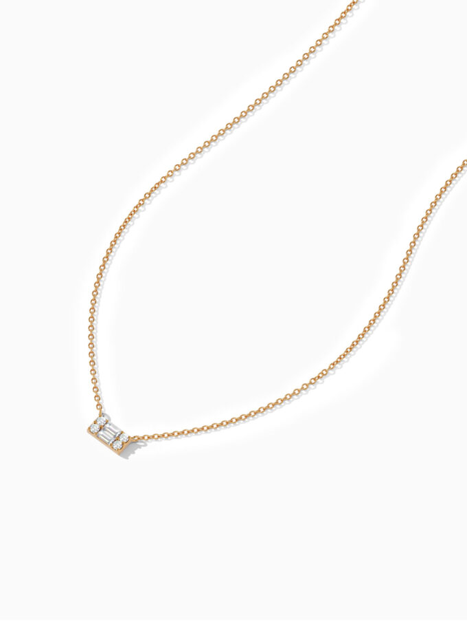Elegant Bar Diamond Pendant | Varudai