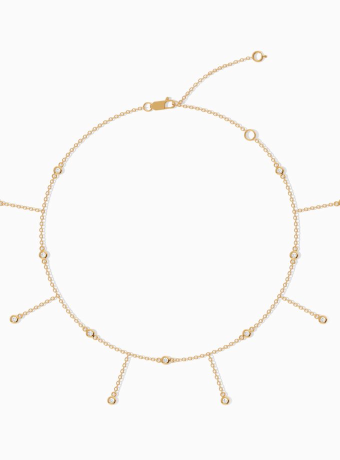 Chic Droplet Charm Anklet | Varudai