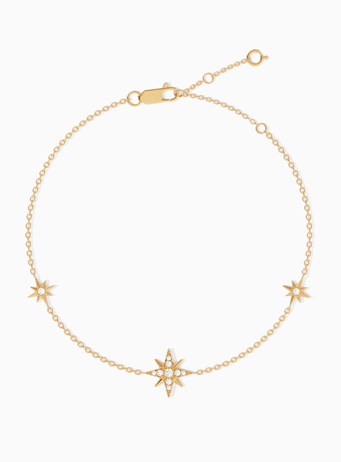 Golden Starlight Charm Bracelet | Varudai