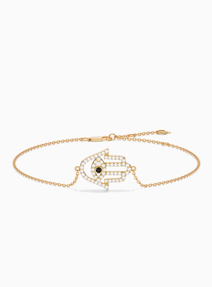 Hamsa Hand Diamond Bracelet | Varudai