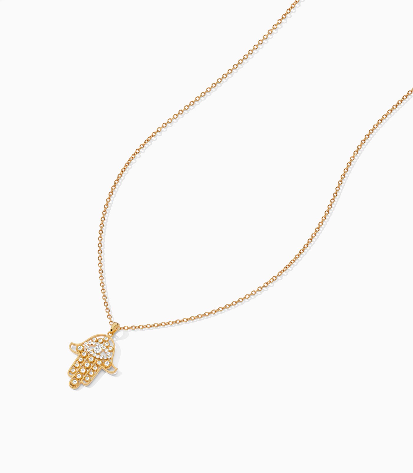 Diamond Filigree Hamsa Pendant | Varudai