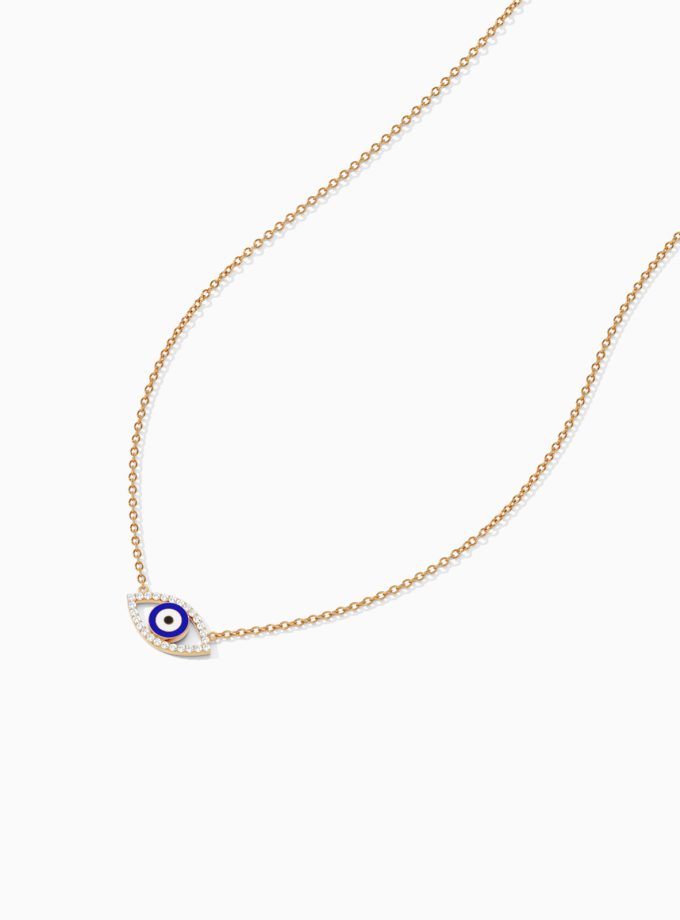 Evil Eye Diamond Necklace | Varudai