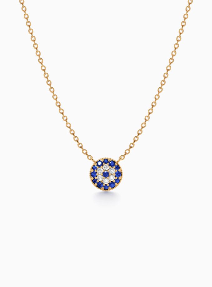 Blue Evil Eye Diamond Pendant | Varudai