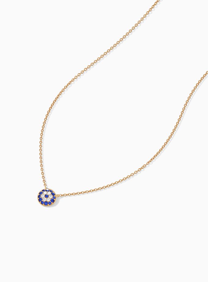 Blue Evil Eye Diamond Pendant | Varudai