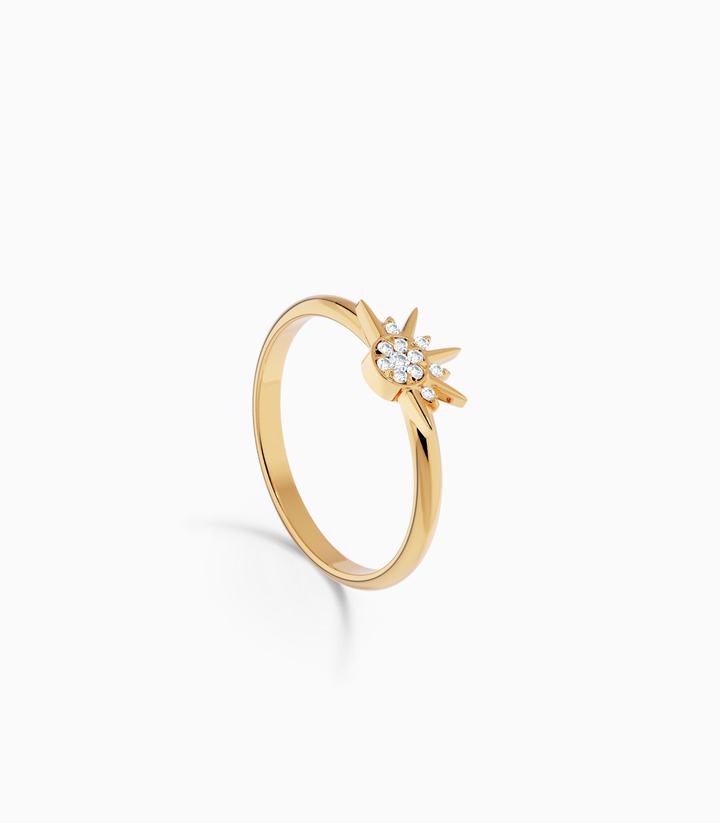 Starburst Gold Diamond Ring | Varudai