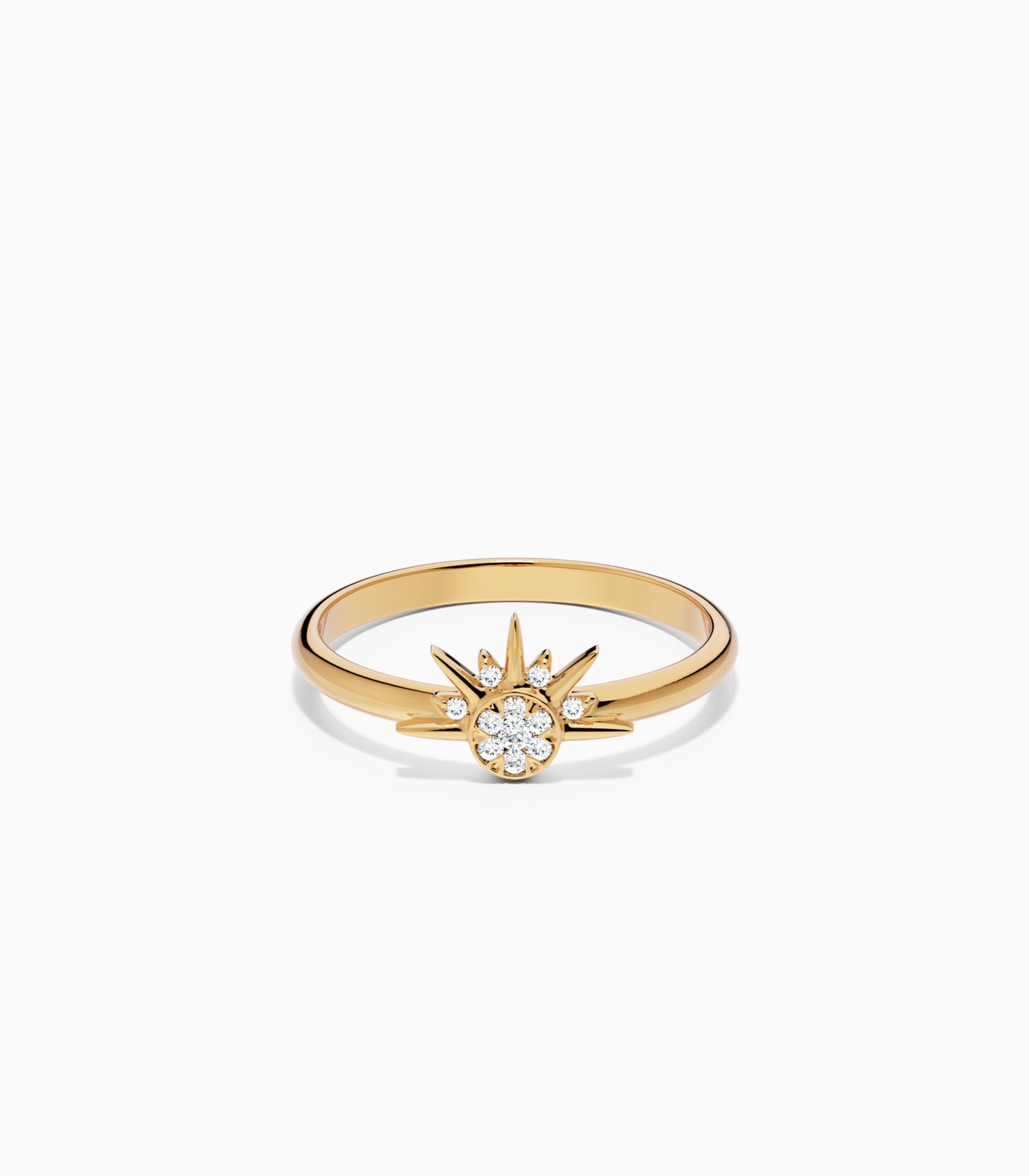 Starburst Gold Diamond Ring | Varudai