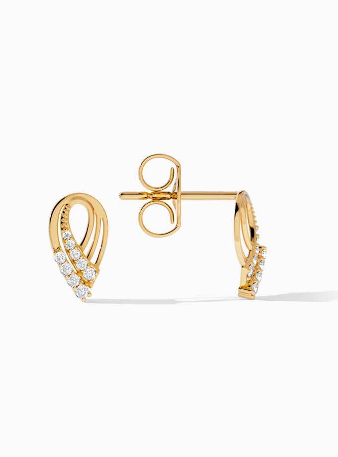 Minimalist Droplet Stud Earrings | Varudai