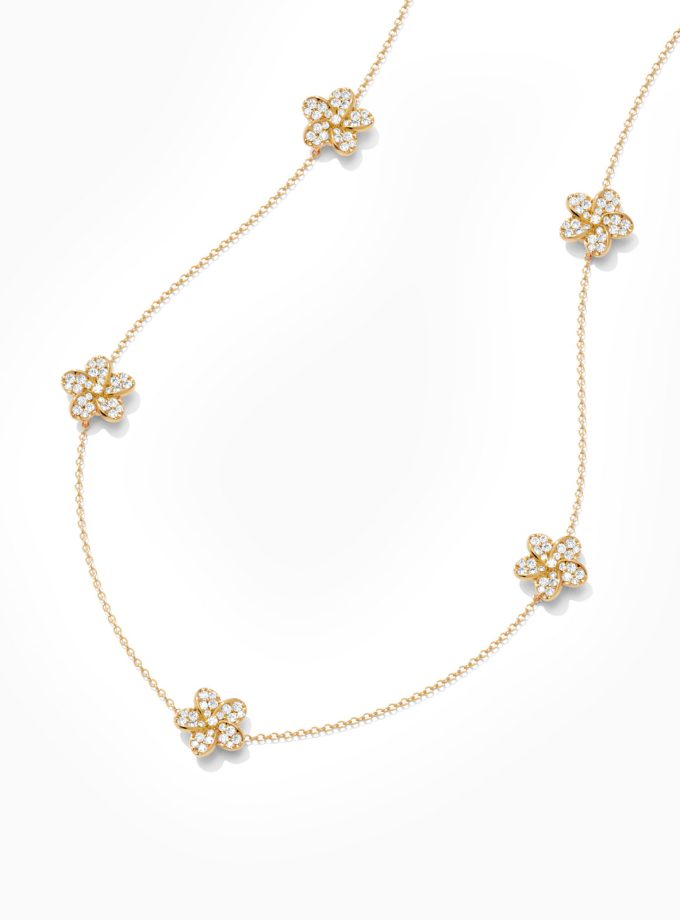 Flower Station 18k Gold Necklace | Varudai