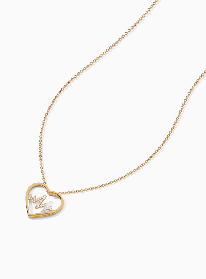 Heartbeat Diamond Heart Pendant | Varudai