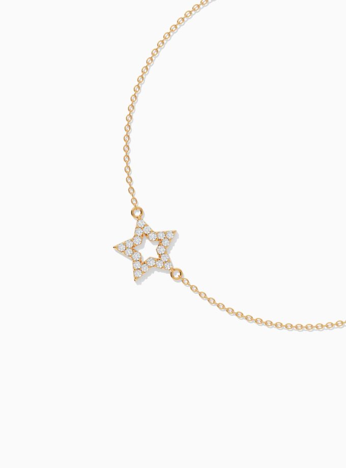 Twinkling Star Diamond Bracelet | Varudai | Gold Bracelet