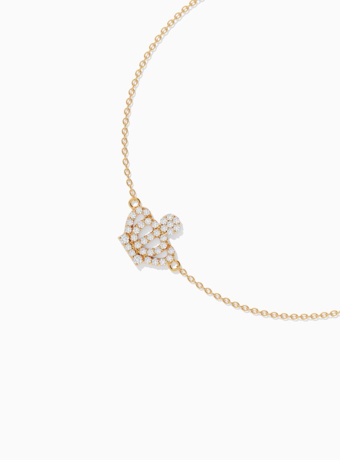 Modern Gold & Diamond Crown Bracelet | varudai | Diamond Bracelet | Gold Bracelet