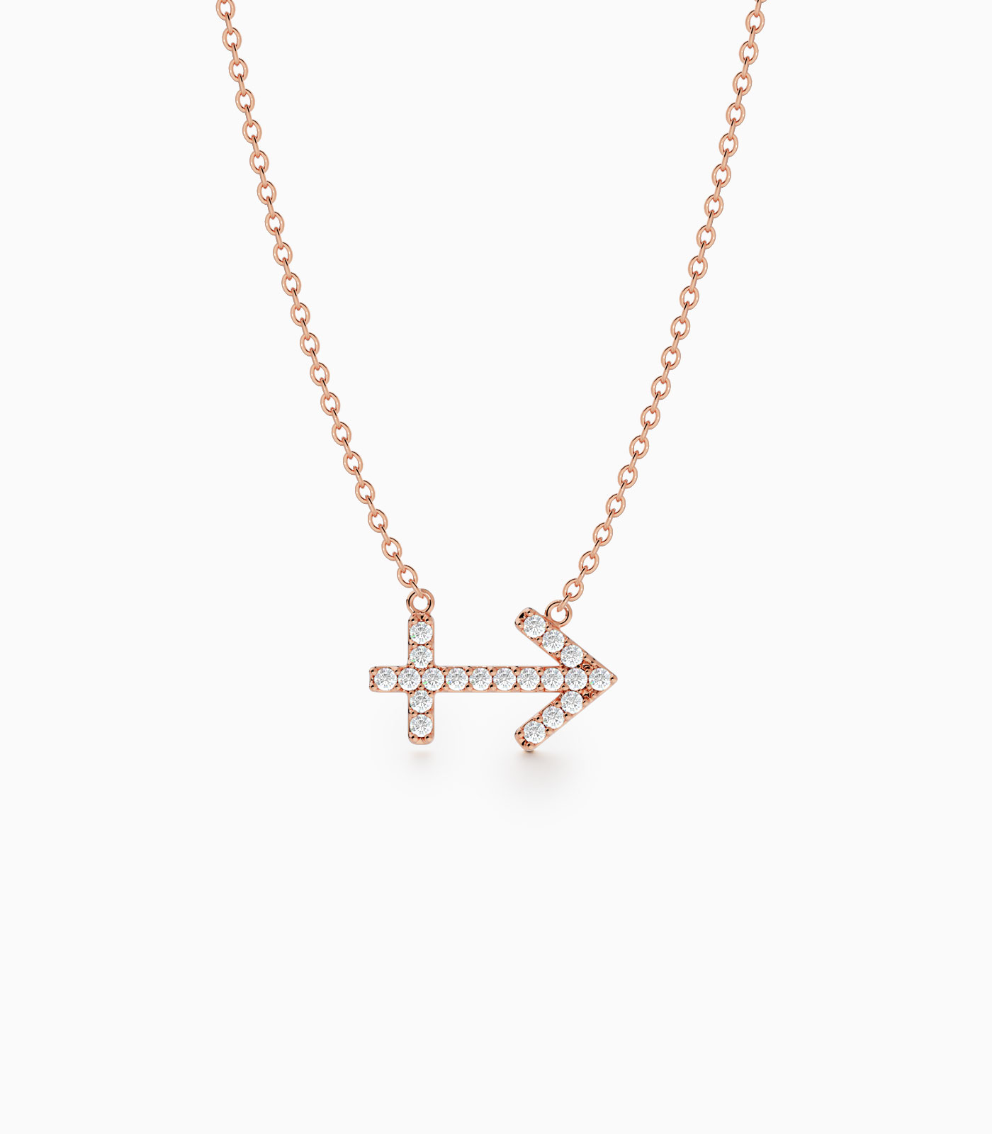 Sagittarius Zodiac Sign Diamond Necklace | Varudai | The Zodiac Collection | 18k Gold Zodiac Necklace