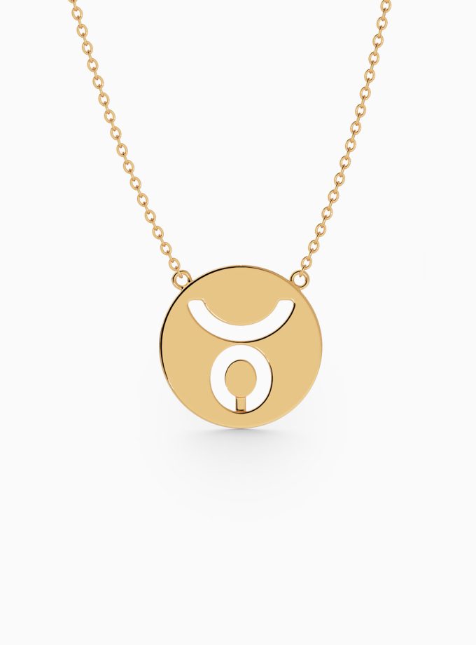 Timeless 18K Gold Zodiac Charm Necklace | Varudai | Zodiac Collection | Diamond Jewelry