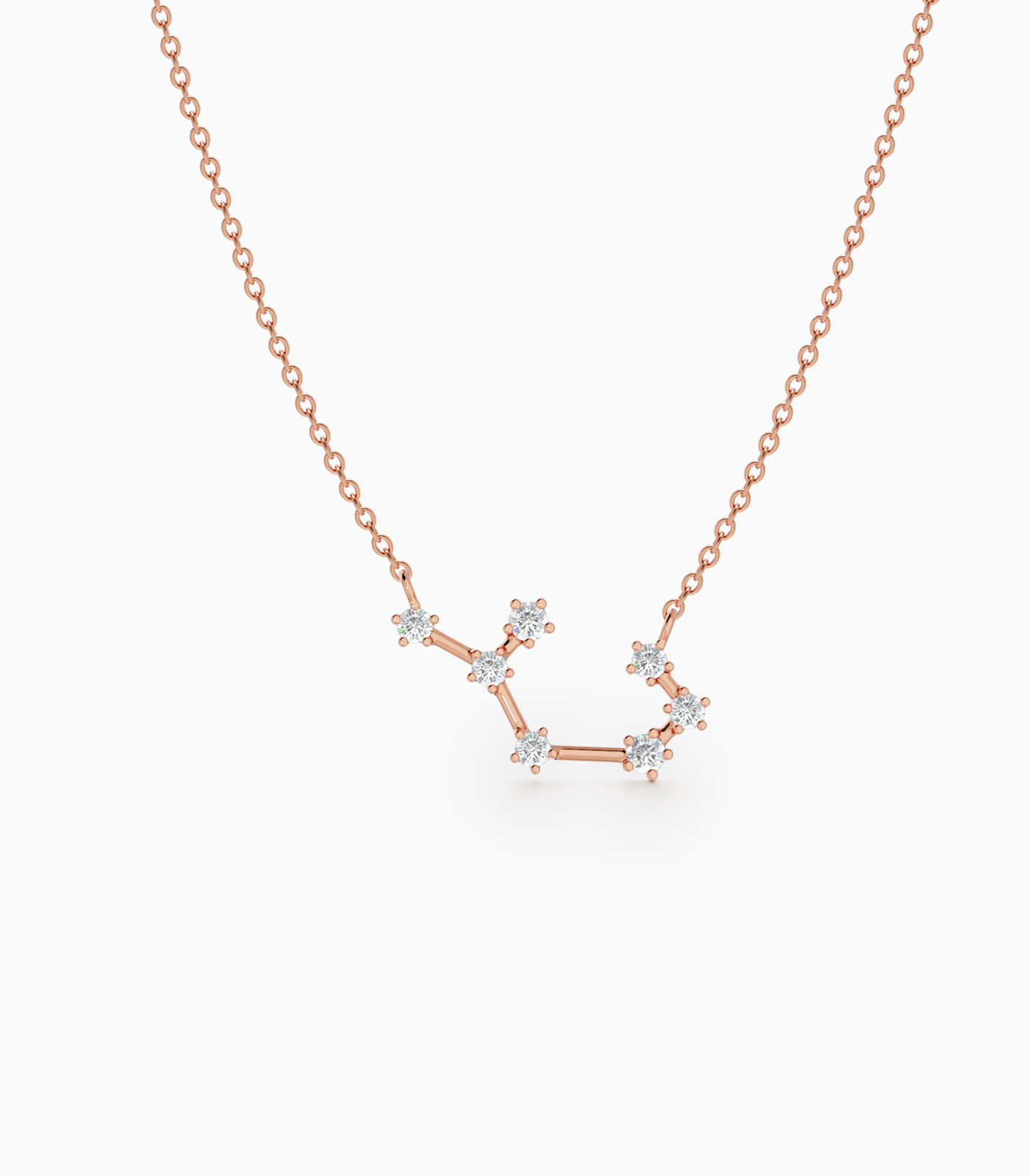 Sagittarius Star Zodiac Constellation Necklace in Diamonds | Varudai | The Zodiac Collection