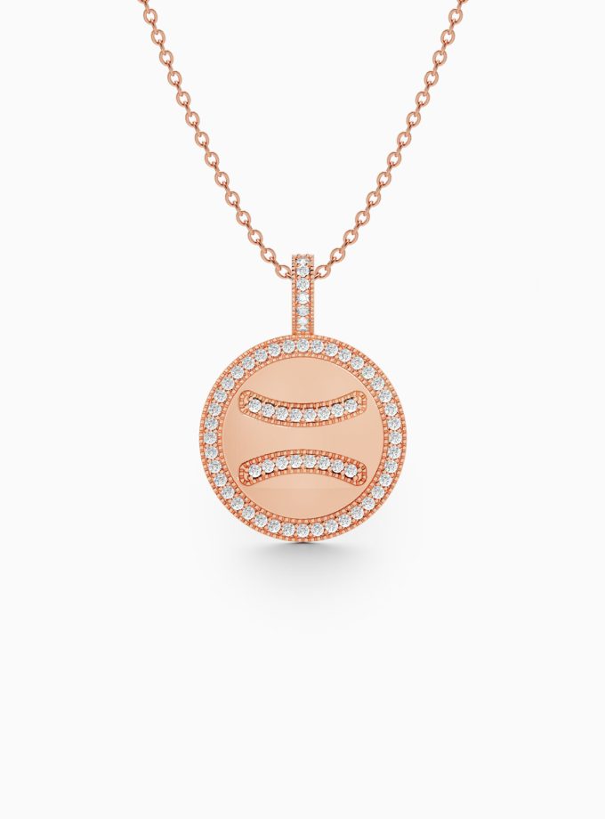 Twinkling Gemini Zodiac Pendant with Diamonds | Varudai | Zodiac Necklaces | Pendant with Zodiac Sign | Zodiac Sign Gold Pendant