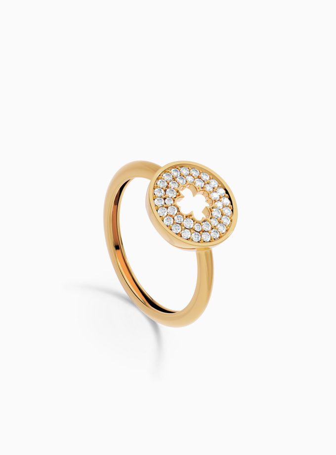 Shining Diamond Forever Clover Ring | Varudai | Flower shaped ring | Diamond rings
