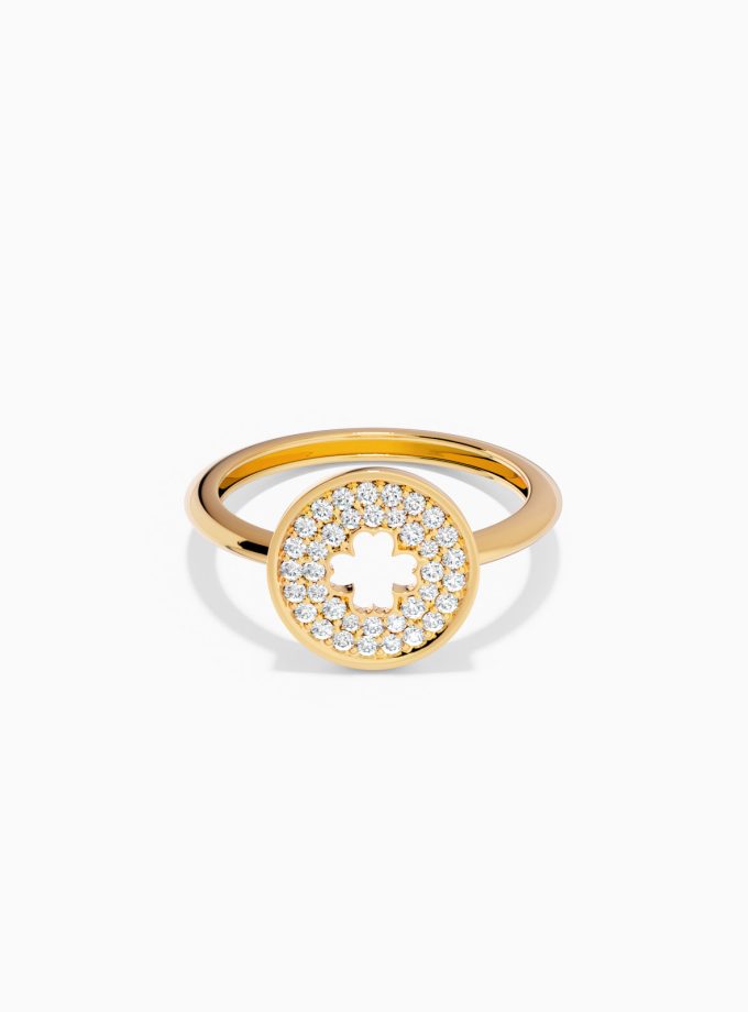 Shining Diamond Forever Clover Ring | Varudai | Flower shaped ring | Diamond rings