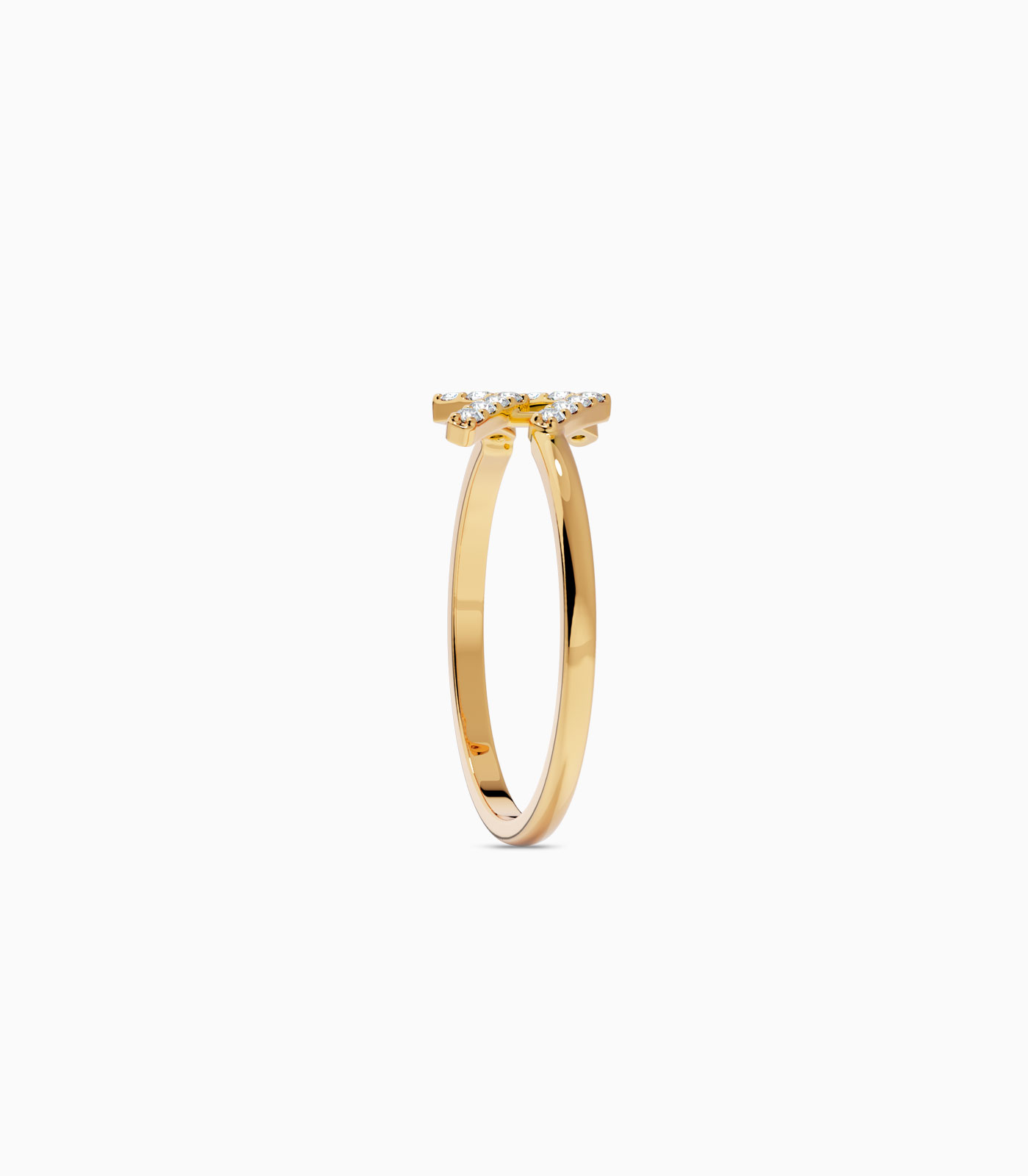 Aquarius Zodiac Ring with Diamonds in 18K Gold | Zodiac Sign Ring | Zodiac Diamond Ring | Varudai