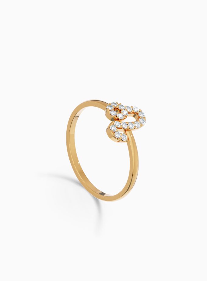 Leo Zodiac Ring with Diamonds in 18K Gold | Zodiac Sign Ring | Zodiac Diamond Ring | Varudai
