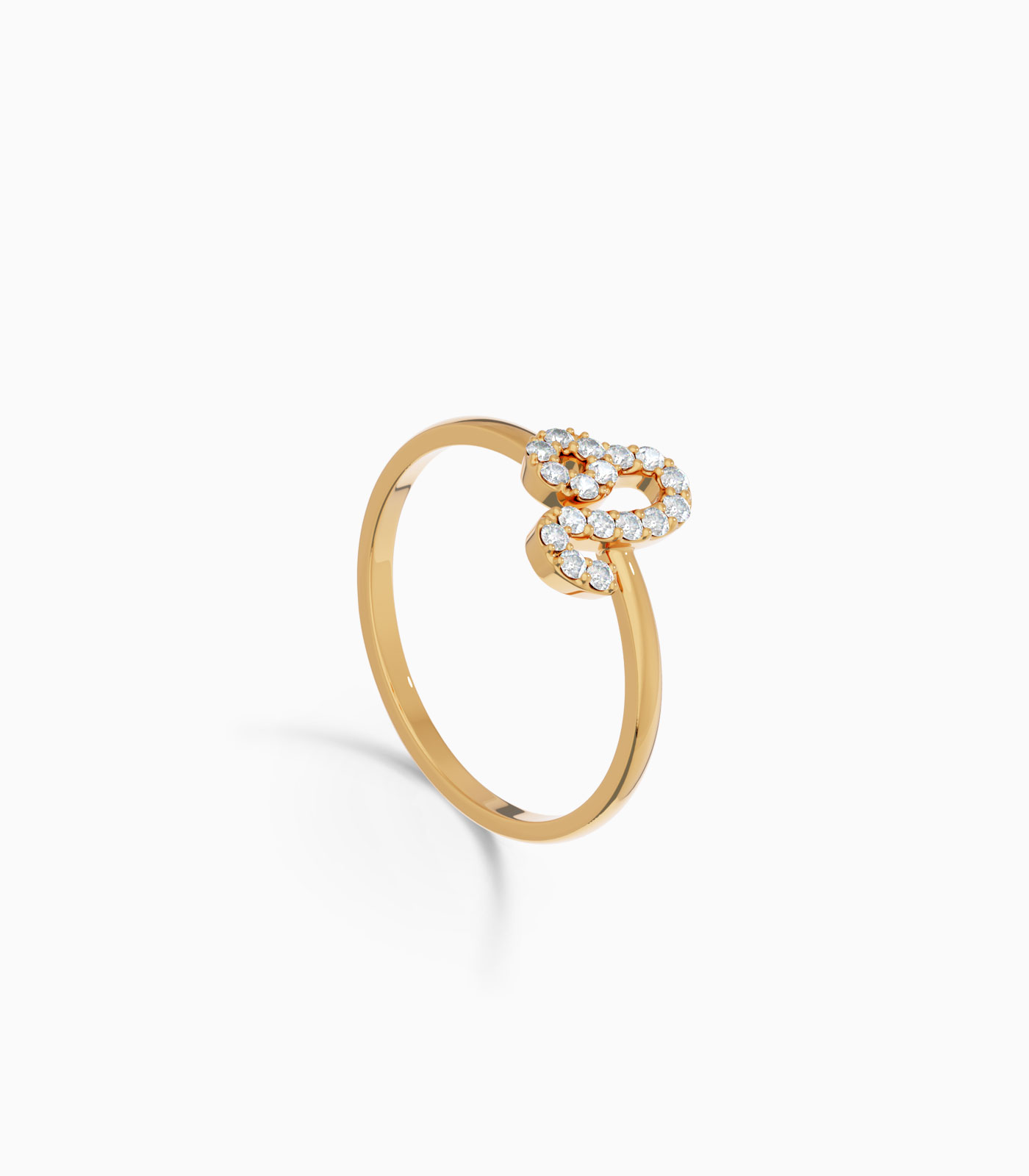 Leo Zodiac Ring with Diamonds in 18K Gold | Zodiac Sign Ring | Zodiac Diamond Ring | Varudai