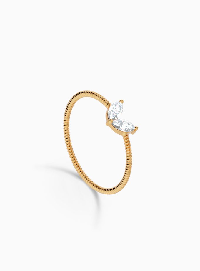 Butterfly Diamond Ring in 18k Gold | Varudai | Diamond Ring | Solitaire Ring