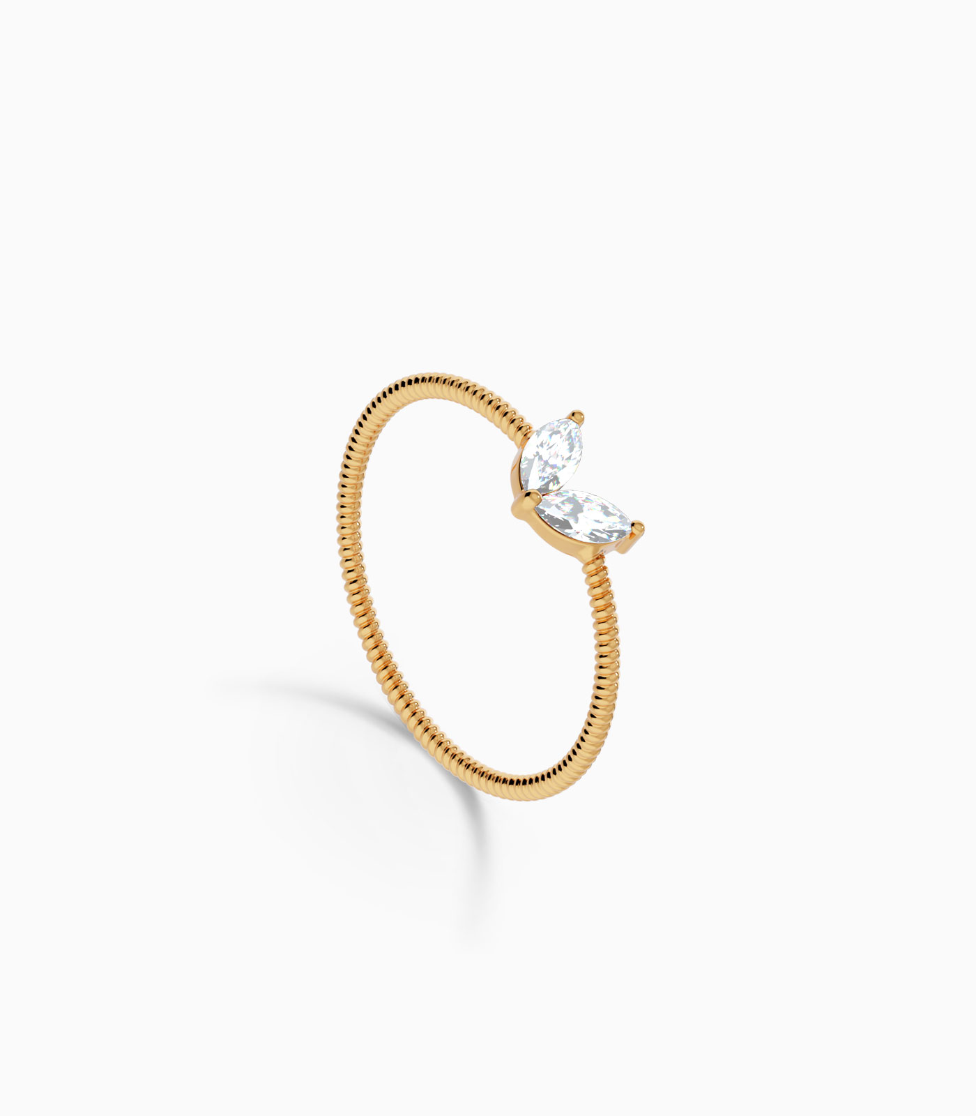 Butterfly Diamond Ring in 18k Gold | Varudai | Diamond Ring | Solitaire Ring