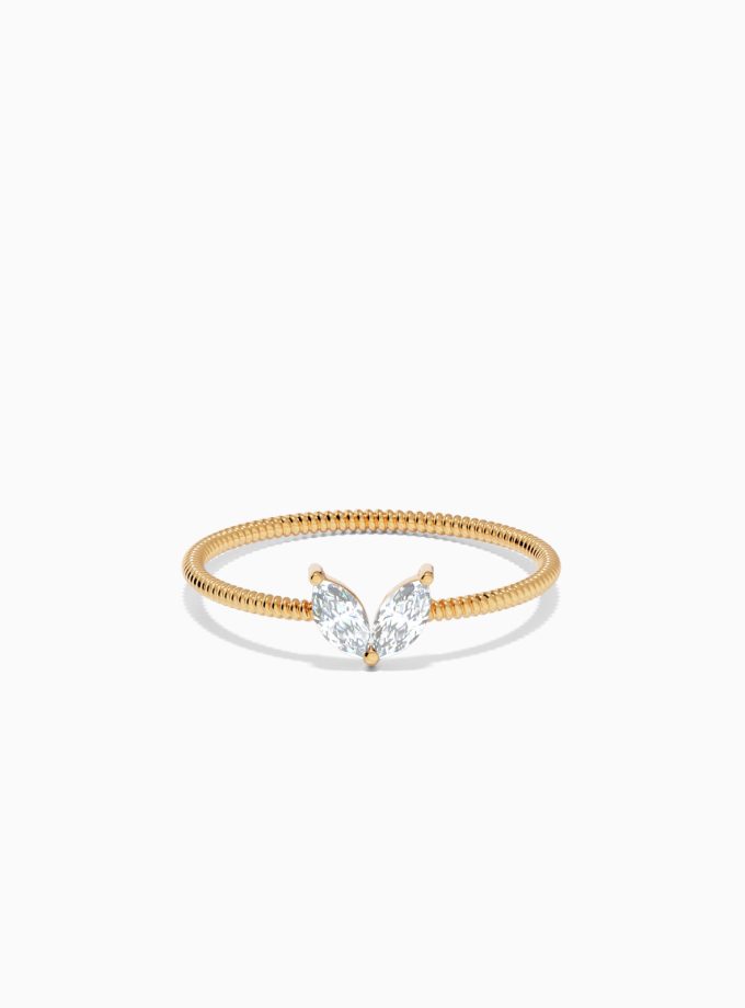 Butterfly Diamond Ring in 18k Gold | Varudai | Diamond Ring | Solitaire Ring