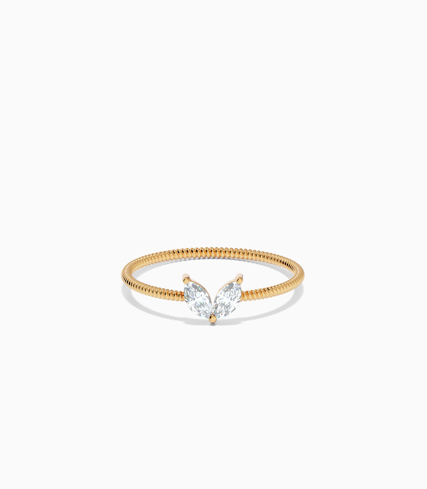 Butterfly Diamond Ring in 18k Gold | Varudai | Diamond Ring | Solitaire Ring